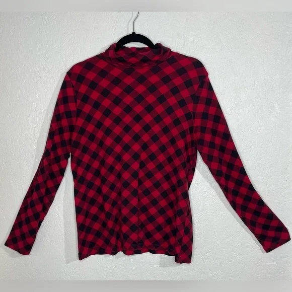 Bundle of 3 Plaid Kim Rogers Lee Rider Tops Long Sleeve 3/4 Sleeve Size Lg - Picture 6 of 15